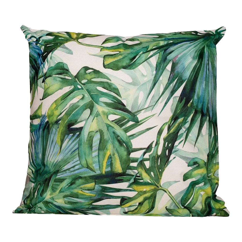 Buitenkussen Monstera 60x60cm - Tuinkussen 1 Buitenkussen Monstera 60x60cm - Tuinkussen