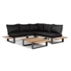 Dawson Teak Loungeset Complete Black