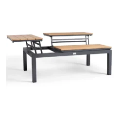 Flip-Up Coffee Tafel - 120 X 79 X 42 Cm - Teak -Tuin Magisch Verkoop flip up coffee tafel 120x79x42 cm teak 3