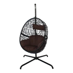 Hangstoel Laos - Zwart/Bruin