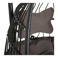 Hangstoel Norway - Inklapbaar - Zwart/Bruin -Tuin Magisch Verkoop hangstoel norway inklapbaar zwart bruin 4