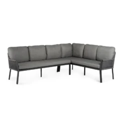 Liv Lounge Dining Set Right Charcoal