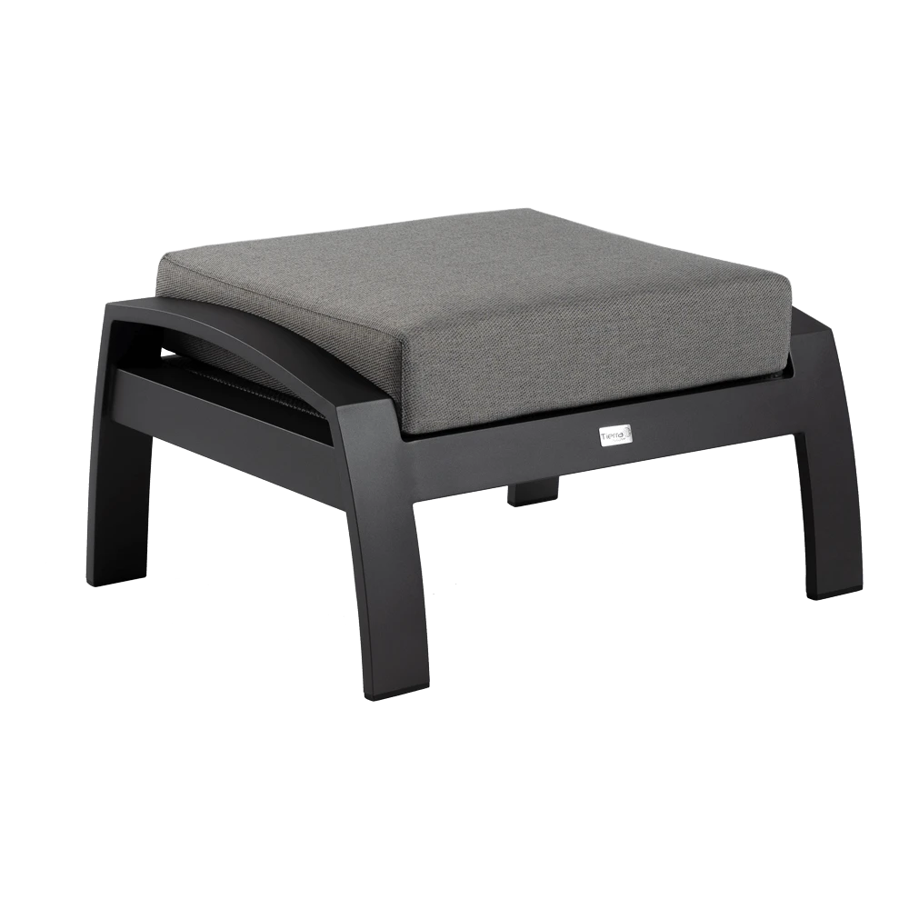 Valencia Lounge Voetenbank - Charcoal 1 Valencia Lounge Voetenbank - Charcoal