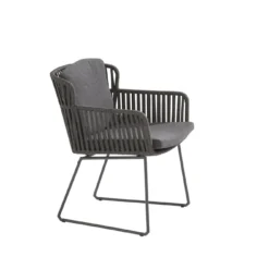Vitali Dining Stoel - Antraciet - Incl. Kussens -Tuin Magisch Verkoop vitali dining stoel antraciet incl kussens 4 2